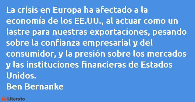 Frases de Ben Bernanke