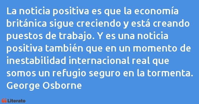 Frases de George Osborne