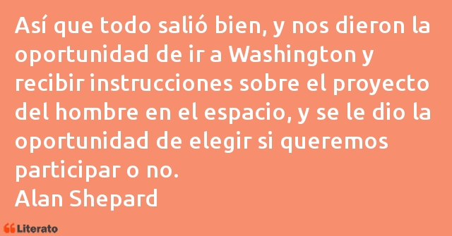 Frases de Alan Shepard