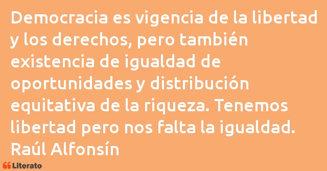 Frases de Raúl Alfonsín