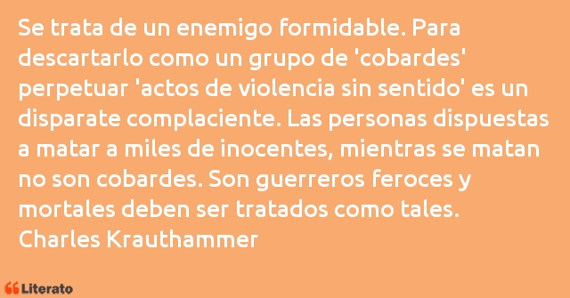 Frases de Charles Krauthammer