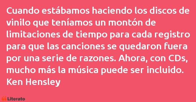 Frases de Ken Hensley