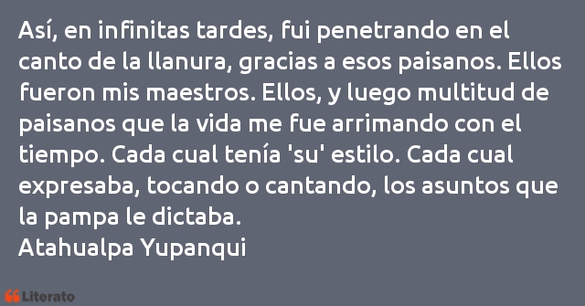 Frases de Atahualpa Yupanqui