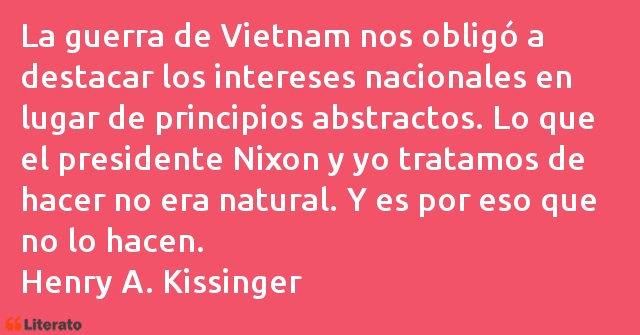 Frases de Henry A. Kissinger