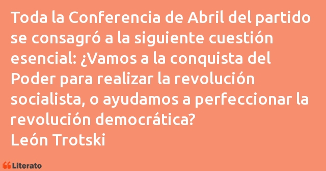 Frases de León Trotski