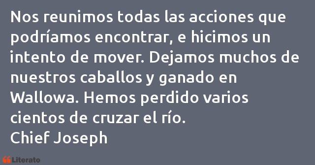 Frases de Chief Joseph