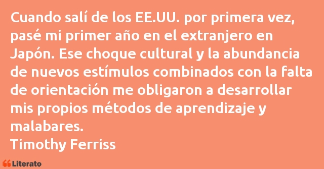 Frases de Timothy Ferriss