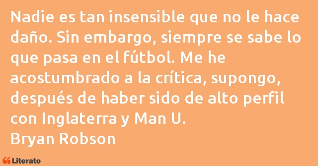 Frases de Bryan Robson