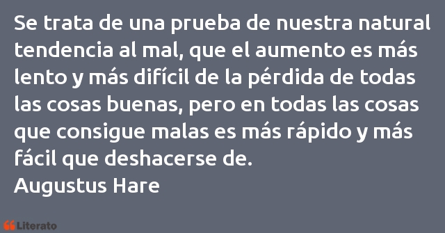 Frases de Augustus Hare