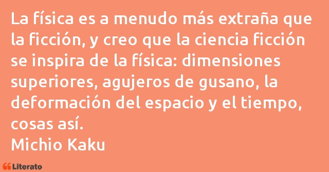 Frases de Michio Kaku