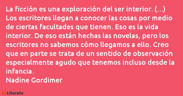 Frases de Nadine Gordimer