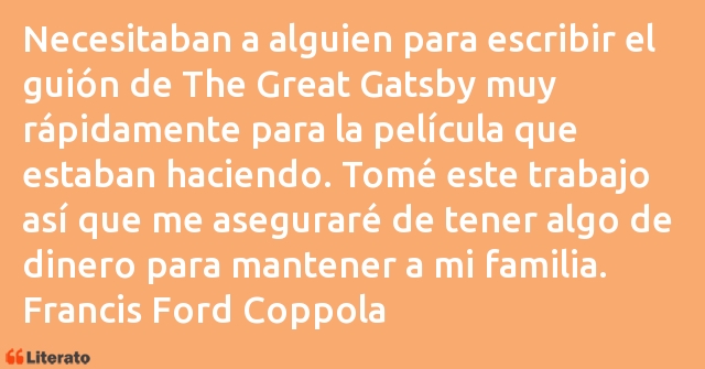 Frases de Francis Ford Coppola