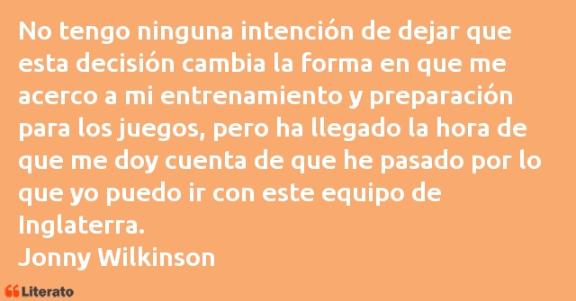 Frases de Jonny Wilkinson