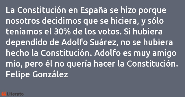 Frases de Felipe González
