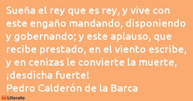 Frases de Pedro Calderón de la Barca