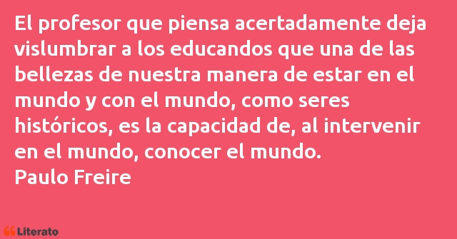 Frases de Paulo Freire