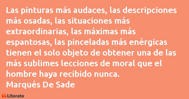 Frases de Marqués De Sade