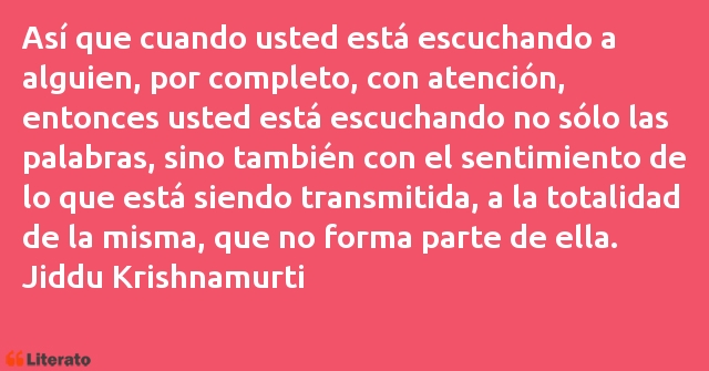 Frases de Jiddu Krishnamurti