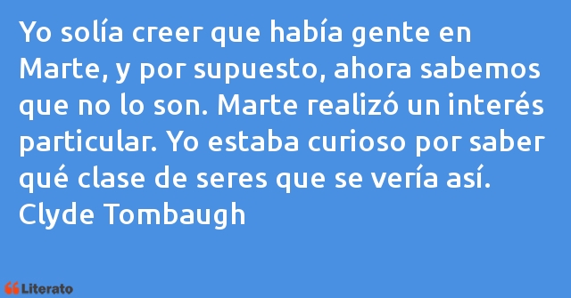 Frases de Clyde Tombaugh