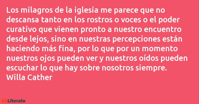 Frases de Willa Cather