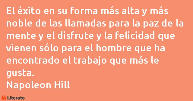 Frases de Napoleon Hill