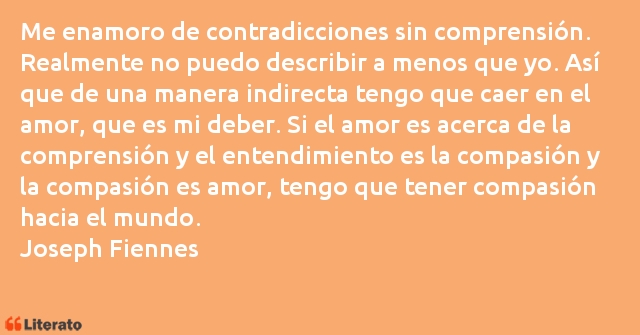 Frases de Joseph Fiennes