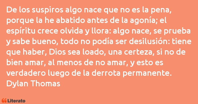 Frases de Dylan Thomas