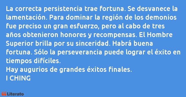 Frases de I CHING