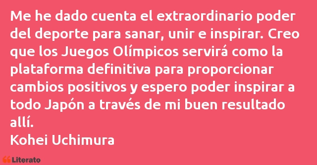 Frases de Kohei Uchimura