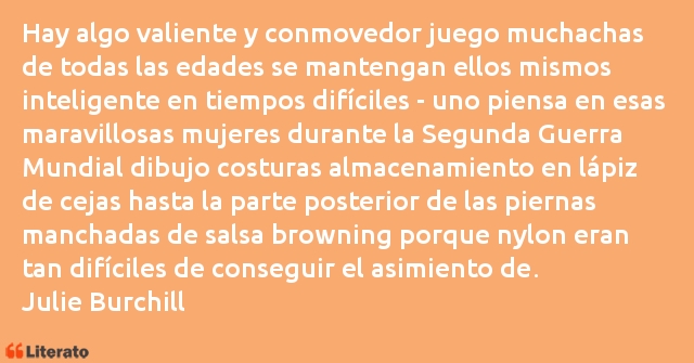 Frases de Julie Burchill