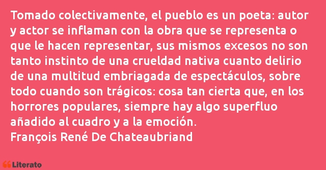 Frases de François René De Chateaubriand