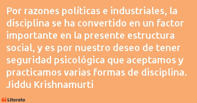 Frases de Jiddu Krishnamurti