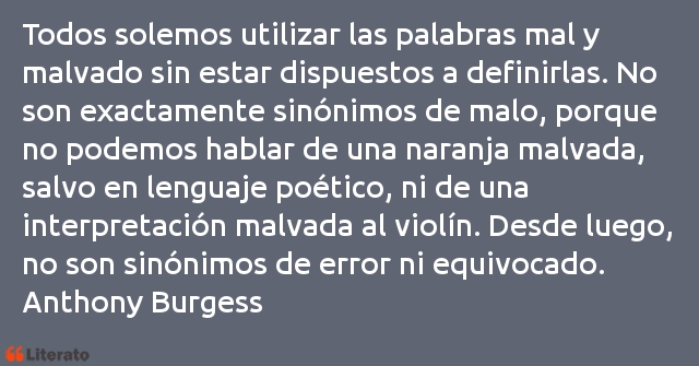 Frases de Anthony Burgess