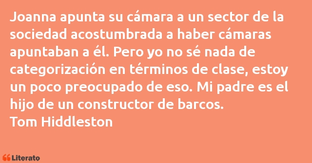 Frases de Tom Hiddleston