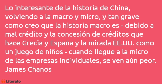 Frases de James Chanos