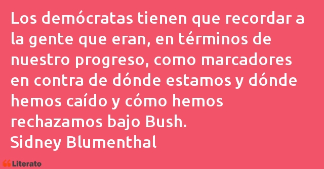 Frases de Sidney Blumenthal
