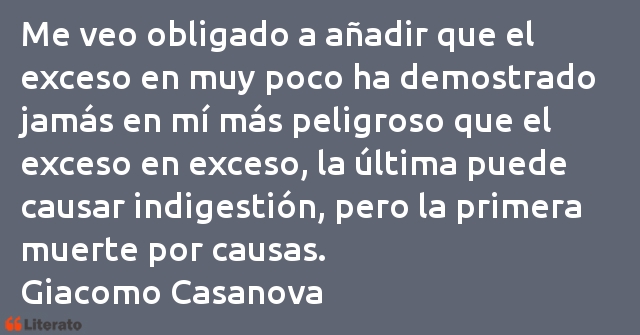 Frases de Giacomo Casanova