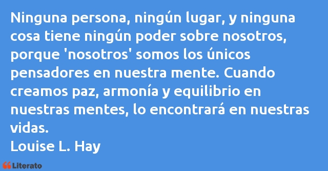 Frases de Louise L. Hay