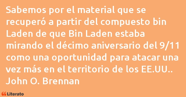 Frases de John O. Brennan