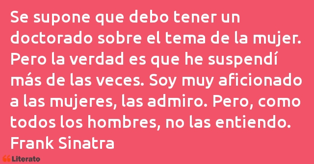 Frases de Frank Sinatra