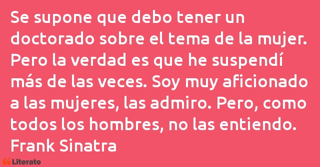 Frases de Frank Sinatra