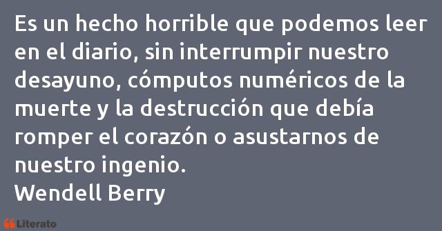 Frases de Wendell Berry