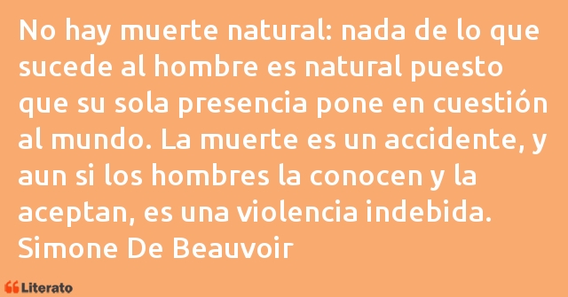 Frases de Simone De Beauvoir