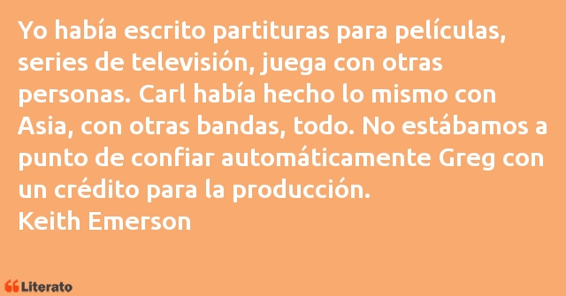 Frases de Keith Emerson