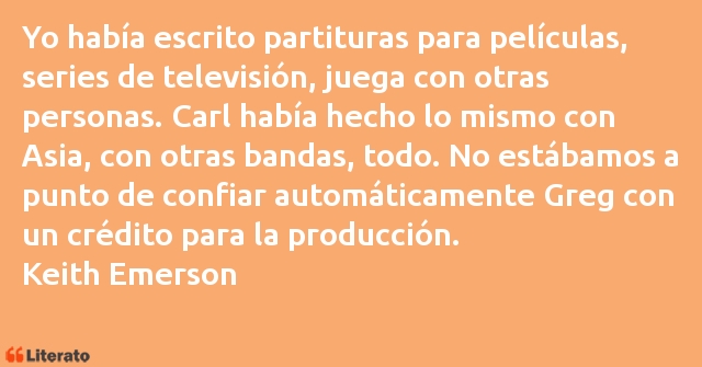 Frases de Keith Emerson