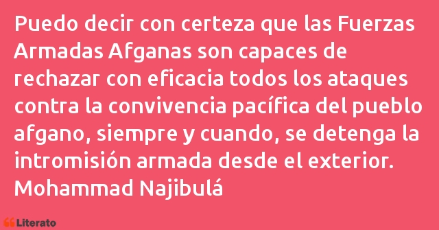 Frases de Mohammad Najibulá