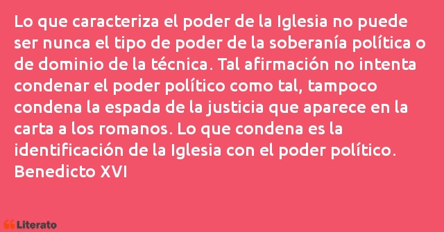 Frases de Benedicto XVI