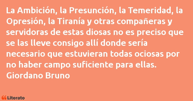 Frases de Giordano Bruno