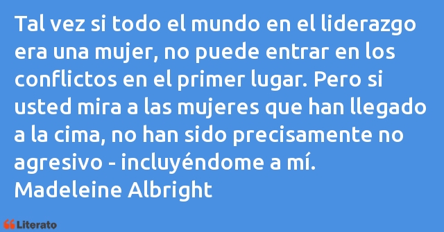 Frases de Madeleine Albright