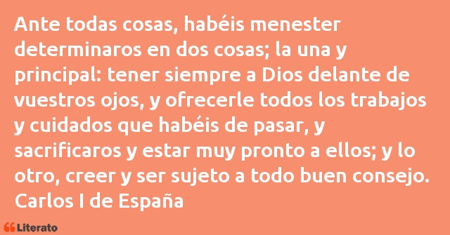 Frases de Carlos I de España